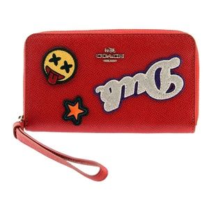 COACH NWT Phone Wallet Crossgrain Leather